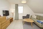 Wohnzimmer - FeWo12-8: strandnah,Balkon,Sauna,Pool - Top-Hundeurlaub
