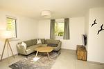 Wohnzimmer - FeWo15-1: strandnah,Terrasse,Sauna,Pool - Top-Hundeurlaub