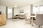 Wohnzimmer - FeWo15-4: strandnah,Terrasse,Sauna,Pool - Top-Hundeurlaub