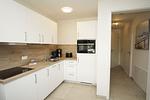 Küche / Küchenzeile - FeWo15-4: strandnah,Terrasse,Sauna,Pool - Top-Hundeurlaub