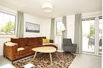 Wohnzimmer - FeWo15-3: strandnah,Terrasse,Sauna,Pool - Top-Hundeurlaub