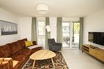Wohnzimmer - FeWo15-3: strandnah,Terrasse,Sauna,Pool - Top-Hundeurlaub