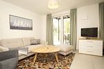 Wohnzimmer - FeWo15-2: strandnah,Terrasse,Sauna,Pool - Top-Hundeurlaub
