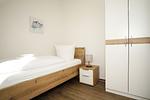 Schlafzimmer - FeWo15-7: strandnah,Balkon,Sauna,Pool - Top-Hundeurlaub