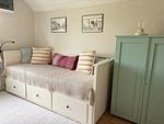 Gemütliches Schlafzimmer mit Tagesbett im Ferienhaus in Småland - Hus Hultsnäs - Top-Hundeurlaub