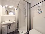 Badezimmer mit Dusche und WC - Wohnung 11 - Top-Hundeurlaub