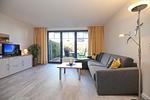 Blick in den Wohnbereich - Wohnung 10-3 - Top-Hundeurlaub