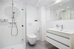 Badezimmer mit Dusche - Strandresidenzen Binz-Prora V0.2 - Top-Hundeurlaub