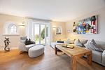 Wohnzimmer - Watthaus 1 - Top-Hundeurlaub