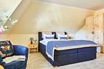 Schlafzimmer - Ferienhaus Graukranich 41 - Top-Hundeurlaub