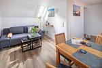 Wohnzimmer - 2-Raum-Fewo Leyhörn - Top-Hundeurlaub
