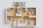 Grundriss - Ferienwohnung Ostseetraum - Top-Hundeurlaub