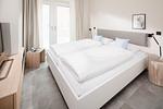 Schlafzimmer - meer.suite.juist 2 - Top-Hundeurlaub