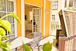 Terrasse - Uns Strandhus Whg. Silbermöwe 1 - Top-Hundeurlaub