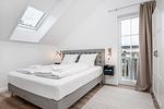 Schlafzimmer - Seestern Suite 1 Wohnung 5 inkl. WLAN - Top-Hundeurlaub