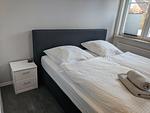 Schlafzimmer - Austernfischer Ferienwohnung - Top-Hundeurlaub