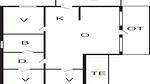 FloorPlan - Ferienhaus für 5 Personen (70 m²) in Blokhus - Top-Hundeurlaub