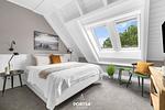 Schlafzimmer - Ferienwohnung TheViewA13 Küstenkoje Dagebüll - Top-Hundeurlaub