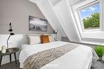 Schlafzimmer - Ferienwohnung TheViewA13 Küstenkoje Dagebüll - Top-Hundeurlaub
