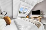 Schlafzimmer - Ferienwohnung TheViewA13 Küstenkoje Dagebüll - Top-Hundeurlaub