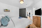Schlafzimmer - Ferienwohnung TheViewA13 Küstenkoje Dagebüll - Top-Hundeurlaub