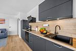 Küche / Küchenzeile - Ferienwohnung TheViewA13 Küstenkoje Dagebüll - Top-Hundeurlaub