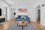 Wohnzimmer - Ferienwohnung TheViewA13 Küstenkoje Dagebüll - Top-Hundeurlaub