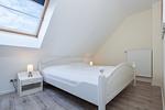 drittes Schlafzimmer mit Doppelbett - Wohnung 05-7 - Top-Hundeurlaub