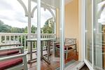 Balkon mit Gartenmöbeln - Dünenschloss 1-17 - Top-Hundeurlaub