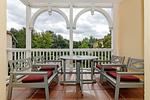 Balkon mit Gartenmöbeln - Dünenschloss 1-17 - Top-Hundeurlaub