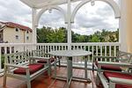 Balkon mit Gartenmöbeln - Dünenschloss 1-17 - Top-Hundeurlaub