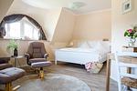 Schlafzimmer - Ferienhaus Haubenlerche 25 - Top-Hundeurlaub