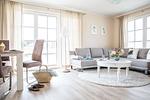 Wohnzimmer - Ferienhaus Haubenlerche 25 - Top-Hundeurlaub