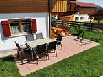 Terrasse - Alpensee - Feriendorf Via Claudia Haus 82 - Top-Hundeurlaub