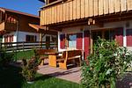 Terrasse - Alpensee - Feriendorf Via Claudia Haus 82 - Top-Hundeurlaub