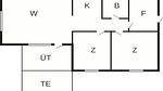 FloorPlan - Ferienhaus für 5 Personen (50 m²) in Aakirkeby - Top-Hundeurlaub