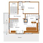 Grundriss Erdgeschoss - Chalet Huber by Alpenidyll Apartments - Top-Hundeurlaub