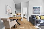 Wohnzimmer - Ferienwohnung Sölring Hideaway Westerland auf Sylt - Top-Hundeurlaub