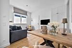 Wohnzimmer - Ferienwohnung Sölring Hideaway Westerland auf Sylt - Top-Hundeurlaub