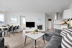 Wohnzimmer - Ferienwohnung "Lieblingsplatz" Marina Wendtorf - Top-Hundeurlaub