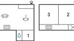 floor-plan - Ferienhaus für 6 Personen (62 m²) in Bruinisse - Top-Hundeurlaub