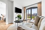 Wohnzimmer - Hudson Suite List auf Sylt - Top-Hundeurlaub