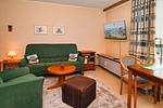 Wohnzimmer - Ferienwohnung Glück - Top-Hundeurlaub