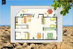 Grundriss - Ferienwohnung Gestrandet - Top-Hundeurlaub