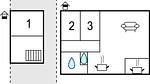 floor-plan - Ferienhaus für 6 Personen (150 m²) in Leende - Top-Hundeurlaub