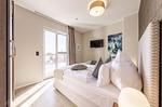 Ferienwohnung Sommerperle Ostseebad Wustrow ZweiWasser Alte Seefahrtschule Schlafzimmer - Sommertraum - Top-Hundeurlaub