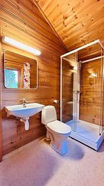 Badezimmer - Fjordhytte-1 - Top-Hundeurlaub