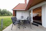 Terrasse - Ferienhaus "Glück Auf! I" Mellumplate 25 - Top-Hundeurlaub