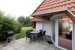 Terrasse - Ferienhaus "Glück Auf! I" Mellumplate 25 - Top-Hundeurlaub