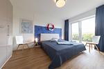 Schlafzimmer - Ferienwohnung "Ahoi" Lilli Marleen 9-1-2 EG - Top-Hundeurlaub
